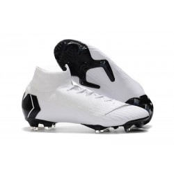 Scarpe Nuovo Nike Mercurial Superfly VI 360 Elite FG (Bianco Nero)