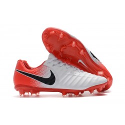 Nike Tiempo Legend 7 Elite FG Scarpa Uomo - Bianca Rosso