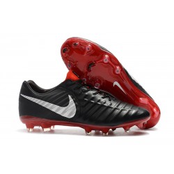 Nike Tiempo Legend 7 Elite FG Scarpa Uomo - Nero Rosso