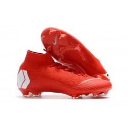 Nike Mercurial Superfly VI 360 Elite FG Scarpe - Rosso Bianco