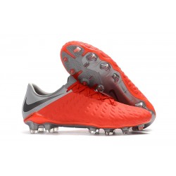 Nike Hypervenom Phantom 3 FG Scarpe Per Terreni - Rosso Grigio