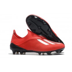 Scarpe da Calcio adidas X 18+ FG Uomo - Rosso Argento