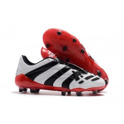 adidas Predator Accelerator DB FG Scarpe da Calcio - Bianca Rosso Nero