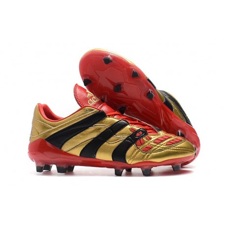 adidas Predator Accelerator DB FG Scarpe da Calcio - Bianca Rosso Nero