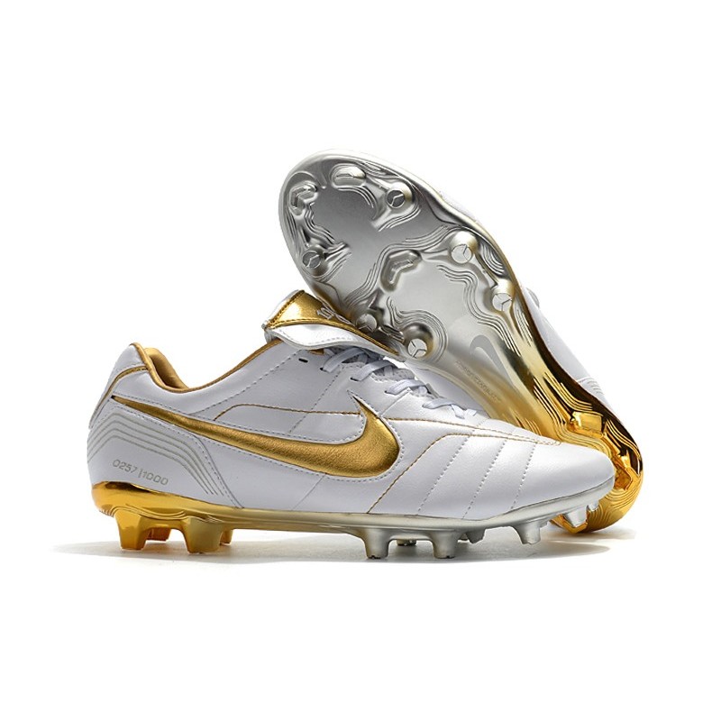 Nike Tiempo Legend 7 R10 Elite FG Scarpa Uomo - Bianco Oro