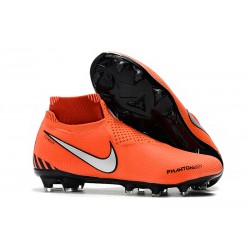 Nike Phantom VSN DF FG Scarpe da Calcio Uomo - Arancio Argento Nero