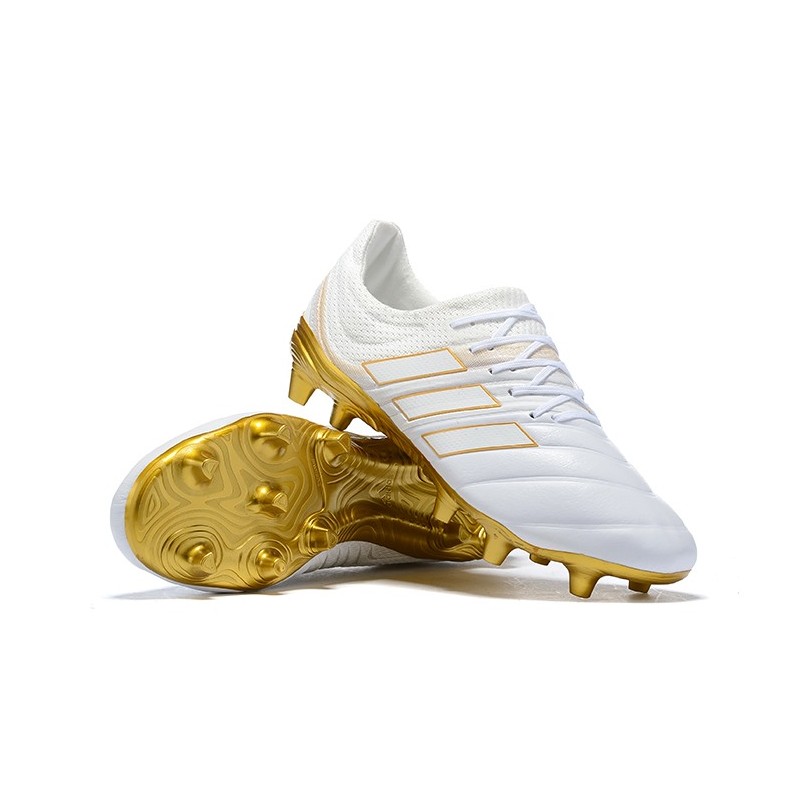 adidas blanco y oro