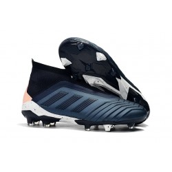 Scarpe Adidas Predator 18+ FG - Ciano Nero