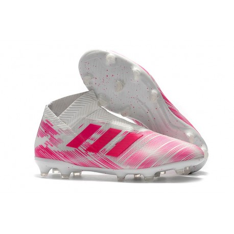 adidas Nemeziz 18+ FG Scarpe da Calcio - Rosa Bianco