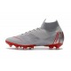 Scarpa Nike Mercurial Superfly 6 Elite AG-PRO Grigio Rosso