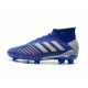 adidas Predator 19.1 FG Scarpa da Calcio Uomo - Blu Argento