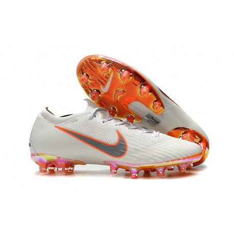 Nike Mercurial Vapor 12 AG Pro Scarpa - Bianca Arancio