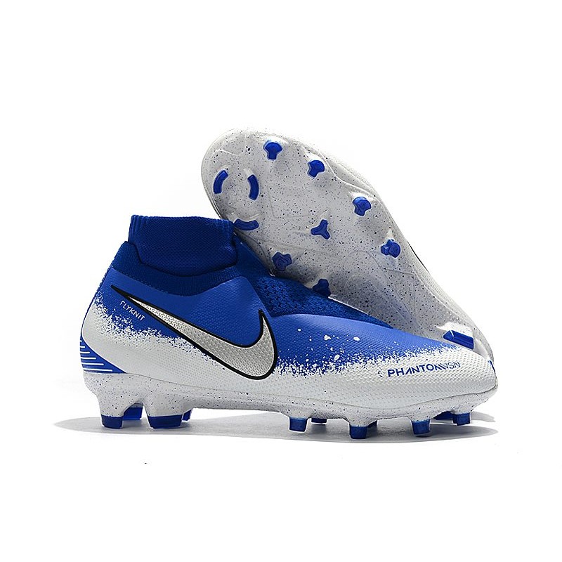 Nike Phantom VSN DF FG Scarpe da Calcio Uomo - Bianco Blu