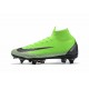 Scarpe Nike Mercurial Superfly 6 Elite Anti-Clog SG - Verde Nero