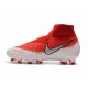 Nike Phantom VSN DF FG Scarpe da Calcio Uomo - Rosso Bianco Argento