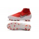 Nike Phantom VSN DF FG Scarpe da Calcio Uomo - Rosso Bianco Argento