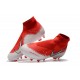 Nike Phantom VSN DF FG Scarpe da Calcio Uomo - Rosso Bianco Argento