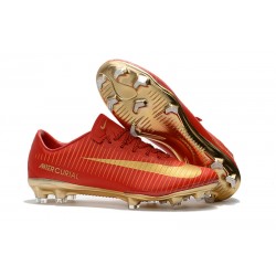 Scarpe da Calcio Nike Mercurial Vapor XI CR7 FG Uomo - Rosso Oro