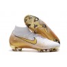 Nike Mercurial Superfly 360 Elite FG Scarpe da Calcio Oro Bianco