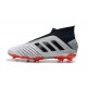 Scarpe da Calcio adidas Predator 19+ FG - Argento Nero Rosso