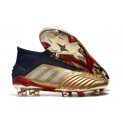 Scarpe da Calcio adidas Predator 19+ FG - Oro Rosso Argento