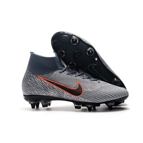 Scarpe Nike Mercurial Superfly 6 Elite Anti-Clog SG -Grigio Nero