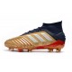 adidas Predator 19.1 FG Scarpa da Calcio Uomo - Oro Argento Rosso