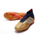 adidas Predator 19.1 FG Scarpa da Calcio Uomo - Oro Argento Rosso