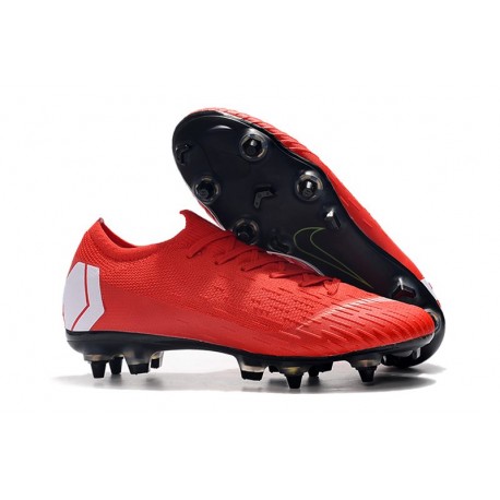 Scarpa Nike Mercurial Vapor XII SG-Pro Anti Clog Rosso Bianco