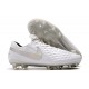 Nike Scarpe da Calcio Tiempo Legend 8 Elite FG - Bianco Platino Grigio