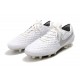 Nike Scarpe da Calcio Tiempo Legend 8 Elite FG - Bianco Platino Grigio