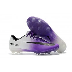 Scarpe da Calcio Nike Mercurial Vapor XI FG Uomo - Viola Bianco