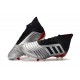 adidas Predator 19.1 FG Scarpa da Calcio Uomo - Argento Nero Rosso