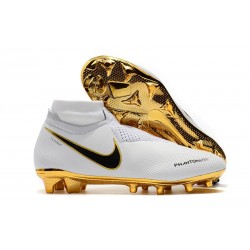 Nike Phantom Vision Elite Dynamic Fit FG Scarpa - Bianca Oro