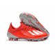 Scarpe da Calcio adidas X 19.1 FG Uomo Rosso Argento