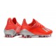 Scarpe da Calcio adidas X 19.1 FG Uomo Rosso Argento