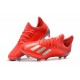 Scarpe da Calcio adidas X 19.1 FG Uomo Rosso Argento