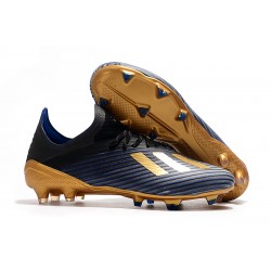 Scarpe da Calcio adidas X 19.1 FG Uomo Nero Blu Oro