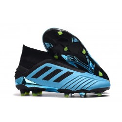 adidas Predator 19+ FG Nuovo Scarpa Blu Nero