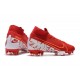 Nike Scarpe Mercurial Superfly VII Elite FG - Rosso Bianco