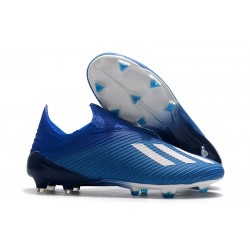 adidas X 19+ FG Scarpa da Calcio Blu Bianco