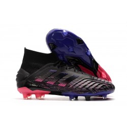 Scarpe da Calcio adidas Predator 19+ FG - Nero Blu Rosa