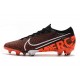 Nike Mercurial Vapor 13 Elite FG Scarpa Uomo Nero Bianco Cremisi Hyper