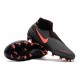 Nuove Scarpa Nike Phantom Vision DF FG Grigio Scuro Mango Acceso Nero