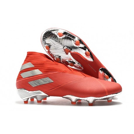 adidas Nemeziz 19+ FG Scarpa da Calcio - Rosso Argento