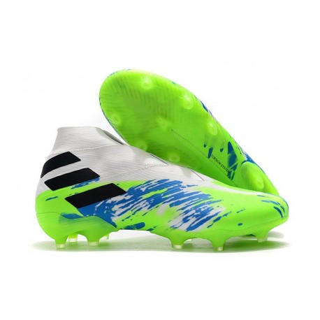 adidas Nemeziz 19+ FG Scarpa da Calcio - Bianco Blu Nero