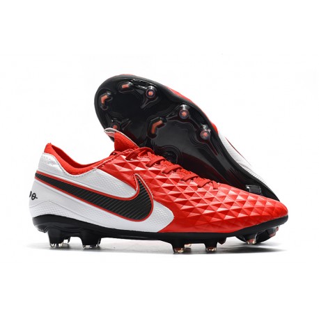 Nike Scarpe da Calcio Tiempo Legend 8 Elite FG -Rosso Bianco Nero