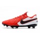 Nike Scarpe da Calcio Tiempo Legend 8 Elite FG -Rosso Bianco Nero