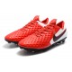 Nike Scarpe da Calcio Tiempo Legend 8 Elite FG -Rosso Bianco Nero