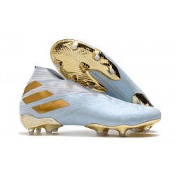 adidas Nemeziz 19+ FG Scarpa da Calcio -Acqua Bold/ Oro Metallico/ Bianco